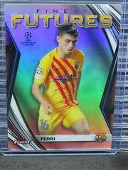Pedri Soccer Cards 2021 Topps Finest UEFA Champions League Futures Prices