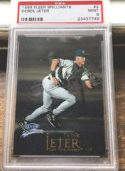 Derek Jeter #2 Baseball Cards 1999 Fleer Brilliants Prices