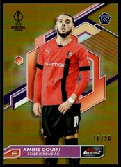 Amine Gouiri [Gold] Soccer Cards 2022 Topps Finest UEFA Club Competitions Prices