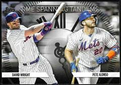 Pete Alonso, David Wright [Black] #TS-16 Baseball Cards 2023 Topps Update Time Spanning Tandems Prices