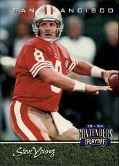 Steve Young #28 Football Cards 1994 Playoff Contenders Prices