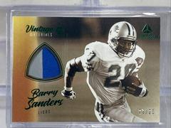 Barry Sanders [Prime Green] Football Cards 2022 Panini Luminance Vintage Materials Prices