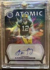 Aaron Rodgers [Xenon] Football Cards 2022 Panini Elements Atomic Autographs Prices