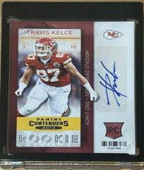Travis Kelce [Left Hand Out Autograph] #187 Football Cards 2013 Panini Contenders Prices