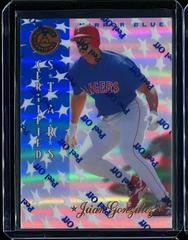 Juan Gonzalez [Mirror Gold] #142 Baseball Cards 1997 Pinnacle Certified Prices