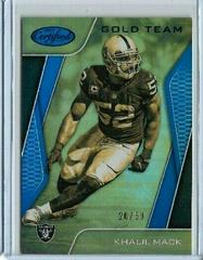 Khalil Mack #GT-KM Football Cards 2017 Panini Certified Gold Team Prices