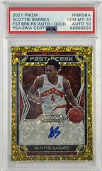 Scottie Barnes [Gold Wave] #RS-SBA Basketball Cards 2021 Panini Prizm Rookie Signatures Prices