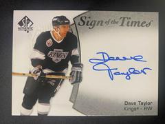 Dave Taylor #SOTT-DV Hockey Cards 2021 SP Authentic Sign of the Times Autographs Prices