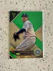 Felix Hernandez [Emerald] Baseball Cards 2017 Topps Triple Threads Prices