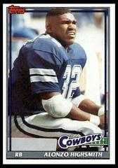 Alonzo Highsmith #364 Football Cards 1991 Topps Prices