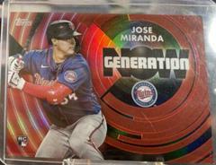Jose Miranda [Red] Baseball Cards 2022 Topps Update Generation Now Prices