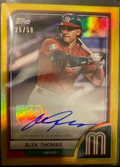 Alek Thomas [Gold] Baseball Cards 2023 Topps World Classic Autographs Prices