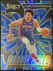 Cade Cunningham [Blue Prizm] Basketball Cards 2021 Panini Select Turbo Charged Prices