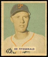 Ed Fitzgerald [Printed Name on Back] #109 Baseball Cards 1949 Bowman Prices