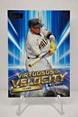 Manny Machado [Black] Baseball Cards 2023 Stadium Club Virtuosos of Velocity Prices