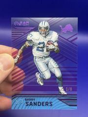 Barry Sanders [Purple] #80 Football Cards 2016 Panini Clear Vision Prices