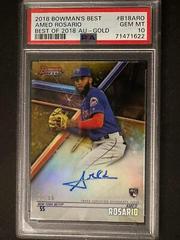 Amed Rosario [Gold] #B18-ARO Baseball Cards 2018 Bowman's Best of 2018 Autographs Prices