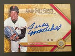 Juan Marichal [Red] Baseball Cards 2022 Topps Tribute Solid Gold Greats Autographs Prices