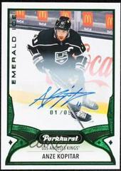 Anze Kopitar [Emerald Ice Autograph] Hockey Cards 2021 Parkhurst Prices