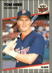 Tom Herr #115 Baseball Cards 1989 Fleer Glossy Prices