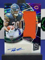 Roschon Johnson #11 Football Cards 2023 Panini Spectra Radiant Rookie Patch Signature Prices