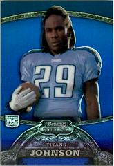 Chris Johnson Football Cards 2008 Bowman Sterling Rookie Blue Refractor Prices