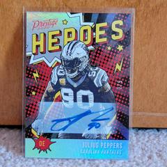 Julius Peppers [Xtra Points Autograph] #15 Football Cards 2020 Panini Prestige Heroes Prices