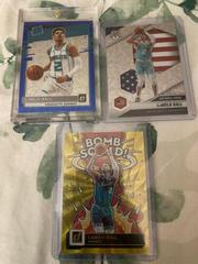 LaMelo Ball [Yellow Laser] #10 Basketball Cards 2022 Panini Donruss Bomb Squad Prices