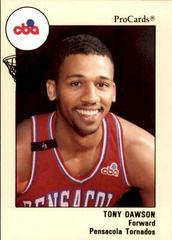 Tony Dawson #56 Basketball Cards 1989 Procards Cba Prices