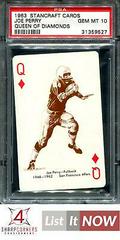 Joe Perry [Queen of Diamonds] Football Cards 1963 Stancraft Playing Cards Prices