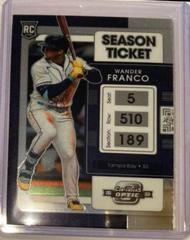 Wander Franco #1 Baseball Cards 2022 Panini Chronicles Contenders Optic Prices