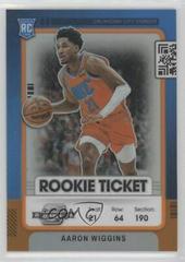 Aaron Wiggins [Orange] #6 Basketball Cards 2021 Panini Contenders Optic Rookies Prices