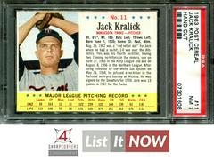 Jack Kralick [Hand Cut] #11 Baseball Cards 1963 Post Cereal Prices