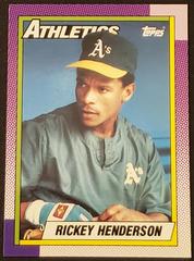 Rickey Henderson #450 Baseball Cards 1990 Topps Tiffany Prices