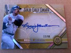 Reggie Jackson [Red] #GGA-RJ Baseball Cards 2022 Topps Tribute Solid Gold Greats Autographs Prices