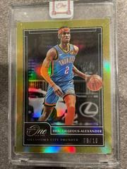 Shai Gilgeous Alexander [Gold] Basketball Cards 2020 Panini One and One Prices