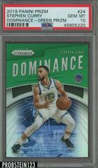 Stephen Curry [Green Prizm] Basketball Cards 2019 Panini Prizm Dominance Prices
