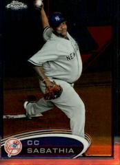 CC Sabathia #14 Baseball Cards 2012 Topps Chrome Prices