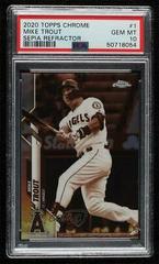 Mike Trout [Sepia Refractor] #1 Baseball Cards 2020 Topps Chrome Prices