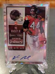 Vic Beasley Jr. [Autograph Cracked Ice] #104 Football Cards 2015 Panini Contenders Prices