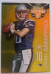 Jimmy Garoppolo [Platinum Gold] #184 Football Cards 2014 Panini Totally Certified Prices