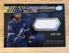 Steven Stamkos Hockey Cards 2021 SPx UD Black Obsidian Jersey Prices
