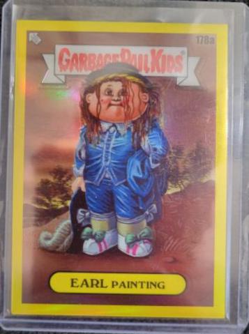 EARL Painting [Yellow Refractor] #178a 2022 Garbage Pail Kids Chrome