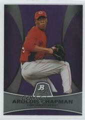 Aroldis Chapman [Purple Refractor] #PP10 Baseball Cards 2010 Bowman Platinum Prospects Prices
