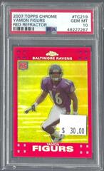 Yamon Figurs [Red Refractor] Football Cards 2007 Topps Chrome Prices