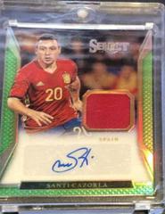 Santi Cazorla [Neon Green] Soccer Cards 2016 Panini Select Jersey Autographs Prices