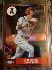 Shohei Ohtani [Red] Baseball Cards 2022 Topps Chrome 1987 Prices