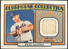 Pete Alonso Clubhouse Collection Relics #CCR-PA Baseball Cards 2021 Topps Heritage Clubhouse Collection Relics Prices