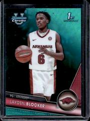 Layden Blocker [Aqua Wave] Basketball Cards 2023 Bowman Chrome University Prices