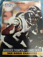 Broderick Thompson Football Cards 1991 Pro Set Prices